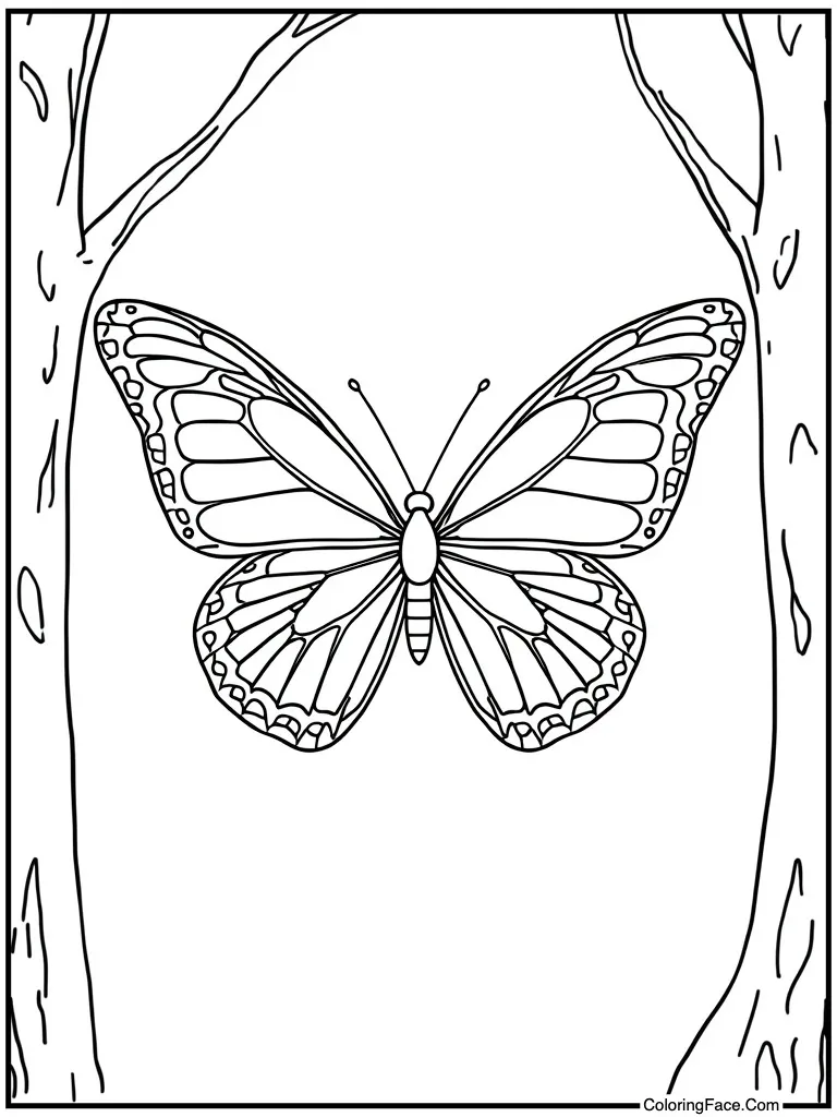 Butterfly wings beautiful pattern