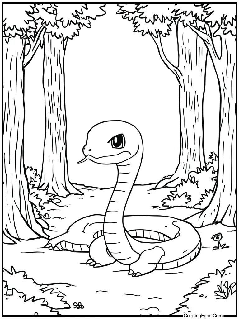 Snake looking for food