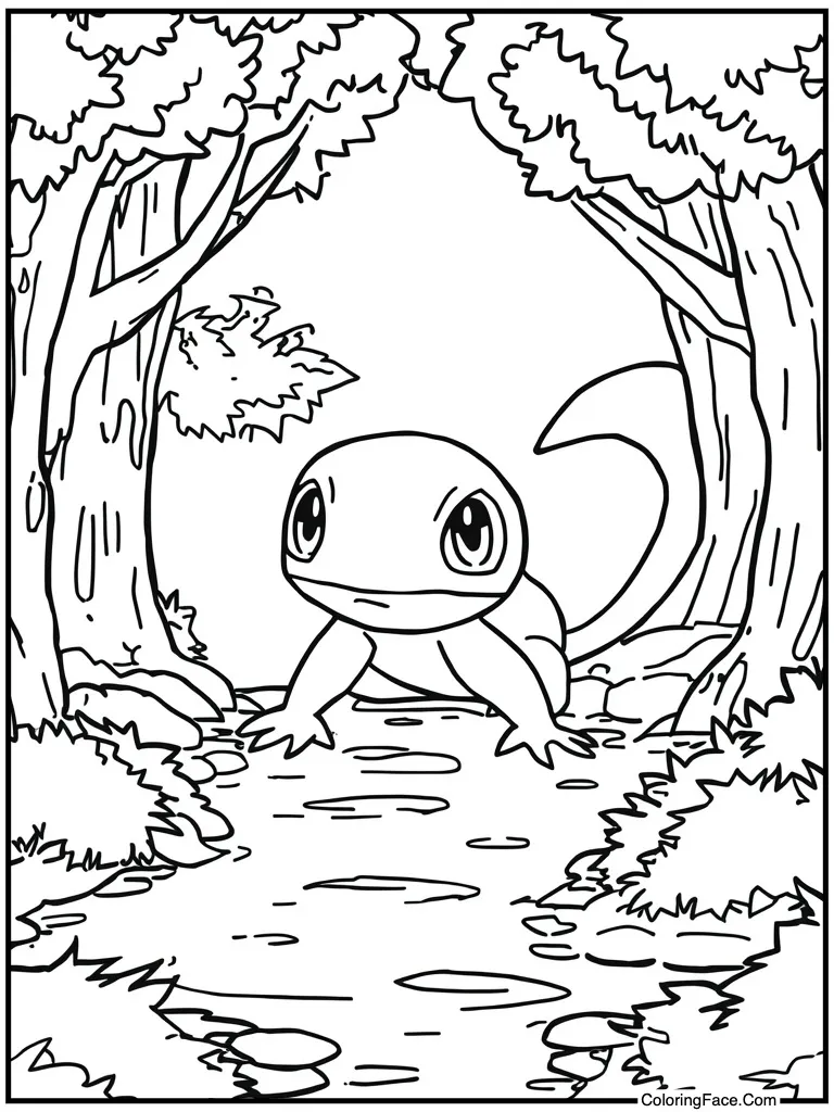 Tadpole swimming in water