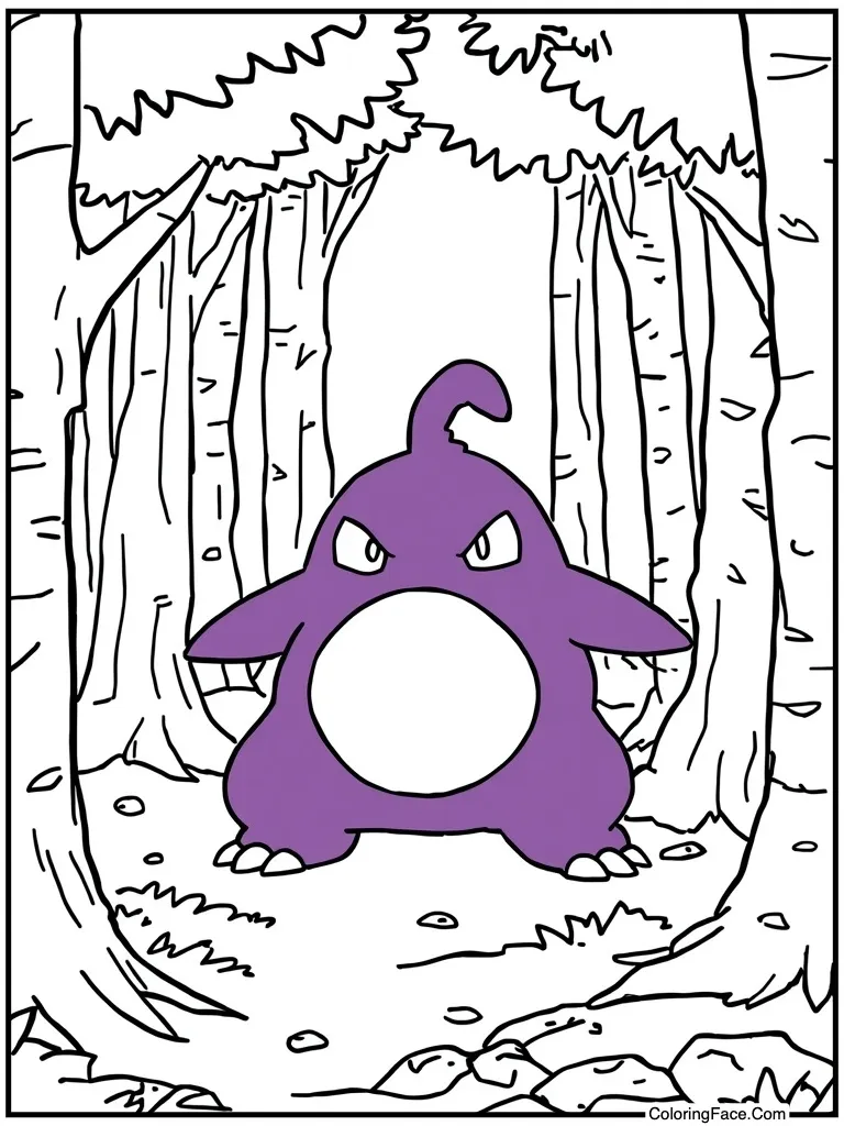 Sludge monster purple goo