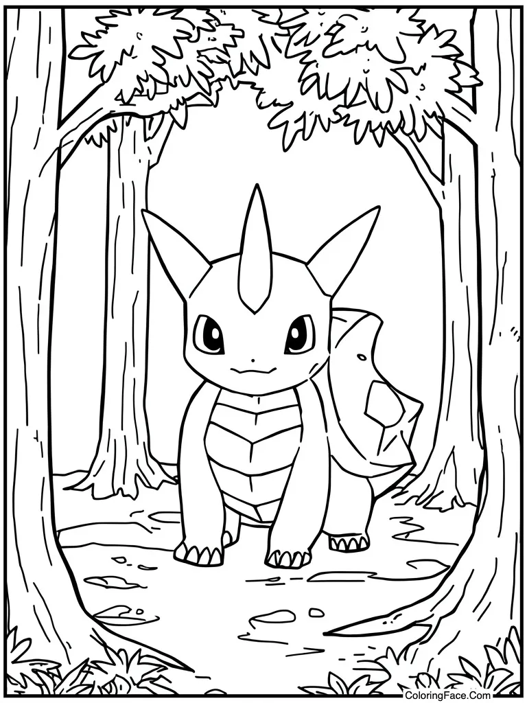 Shell with spike horn