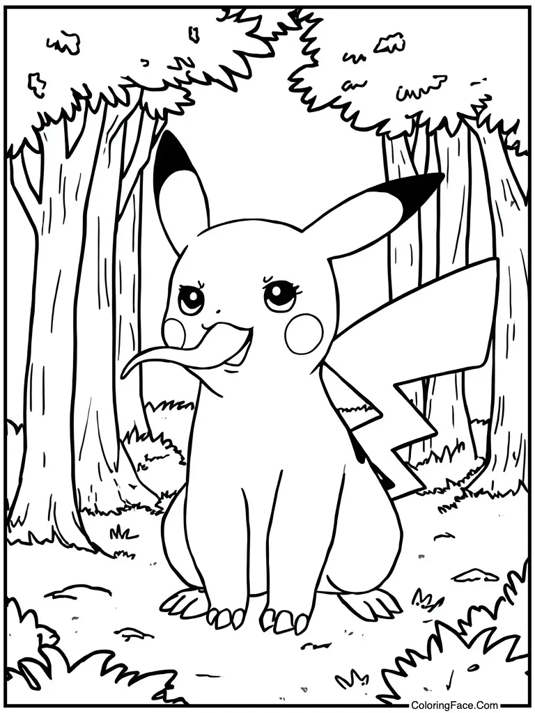 Licking tongue very long