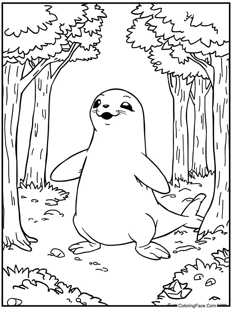 Sea lion singing opera