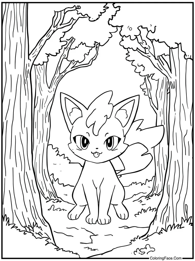 Fire cat litten cute