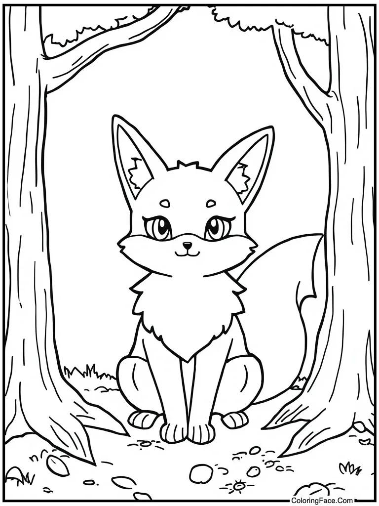 Brown fox furry friend