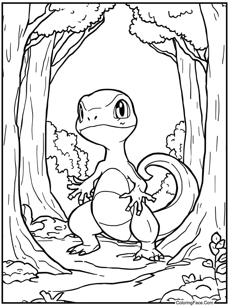 Water lizard sobble crying