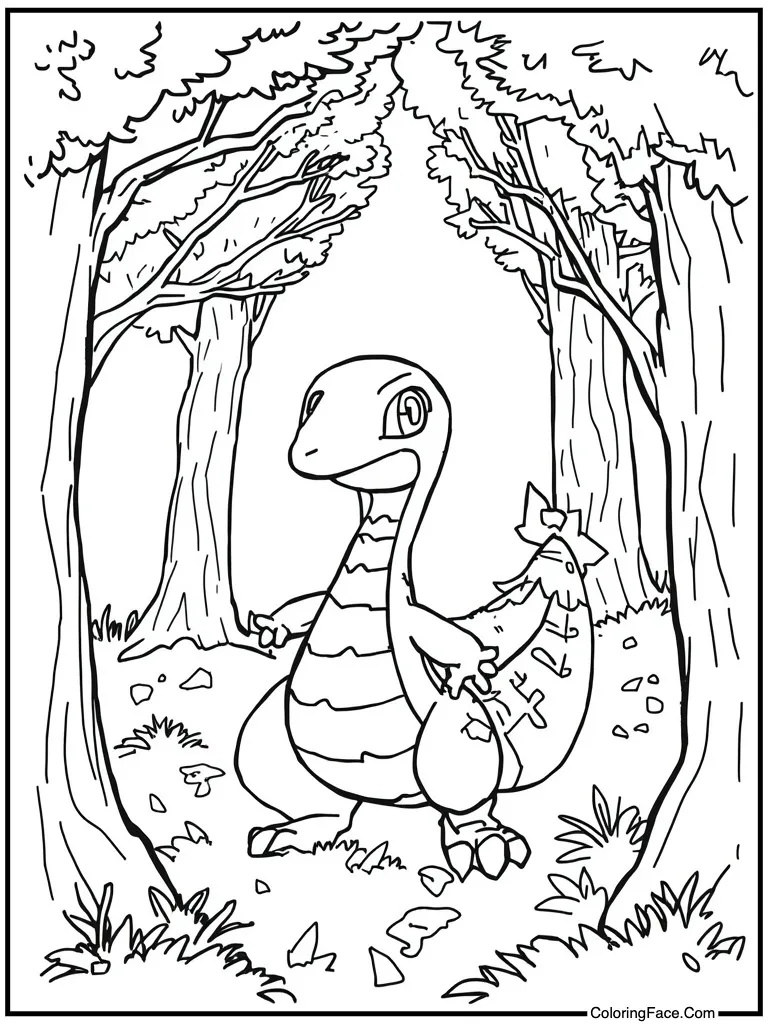 Croc fuecoco fire yawn