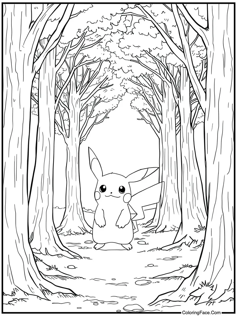 Detailed sketch for adults