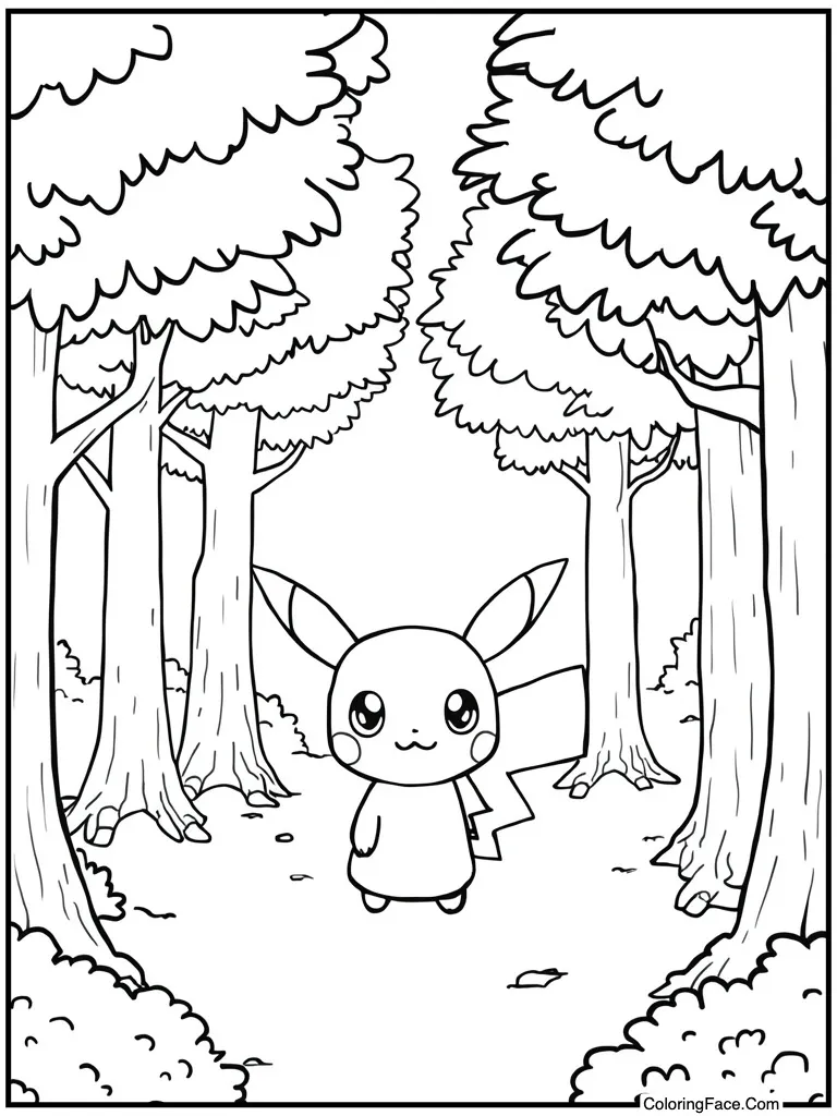 Chibi style cute drawing