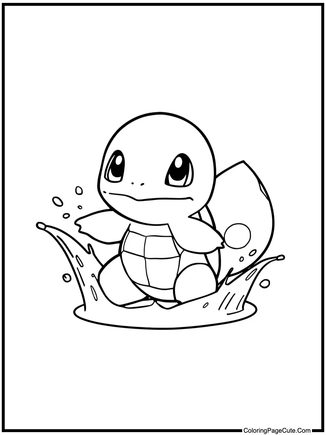 Squirtle splashing water
