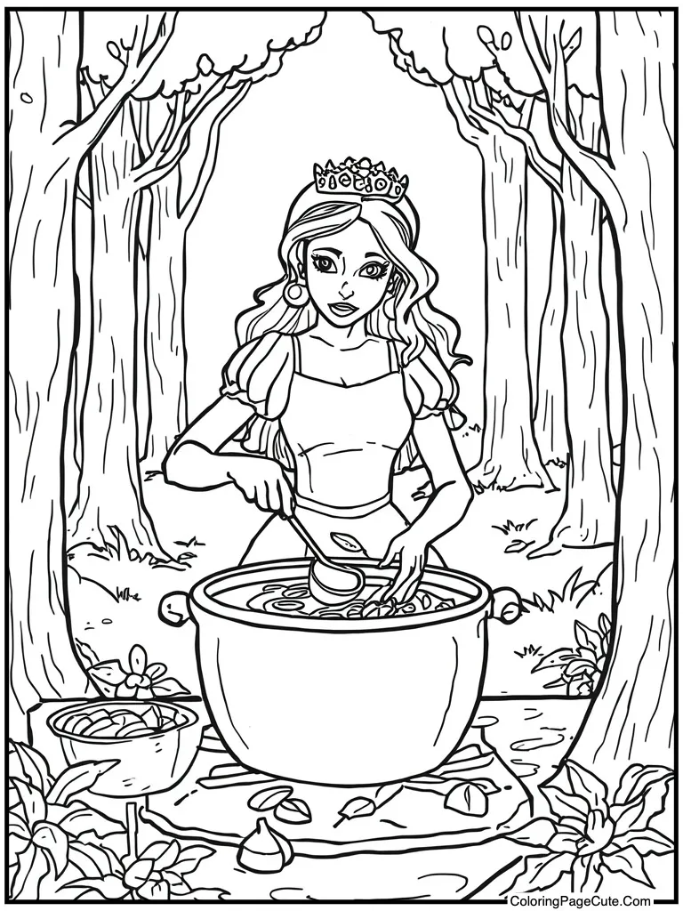 Cooking gumbo in pot