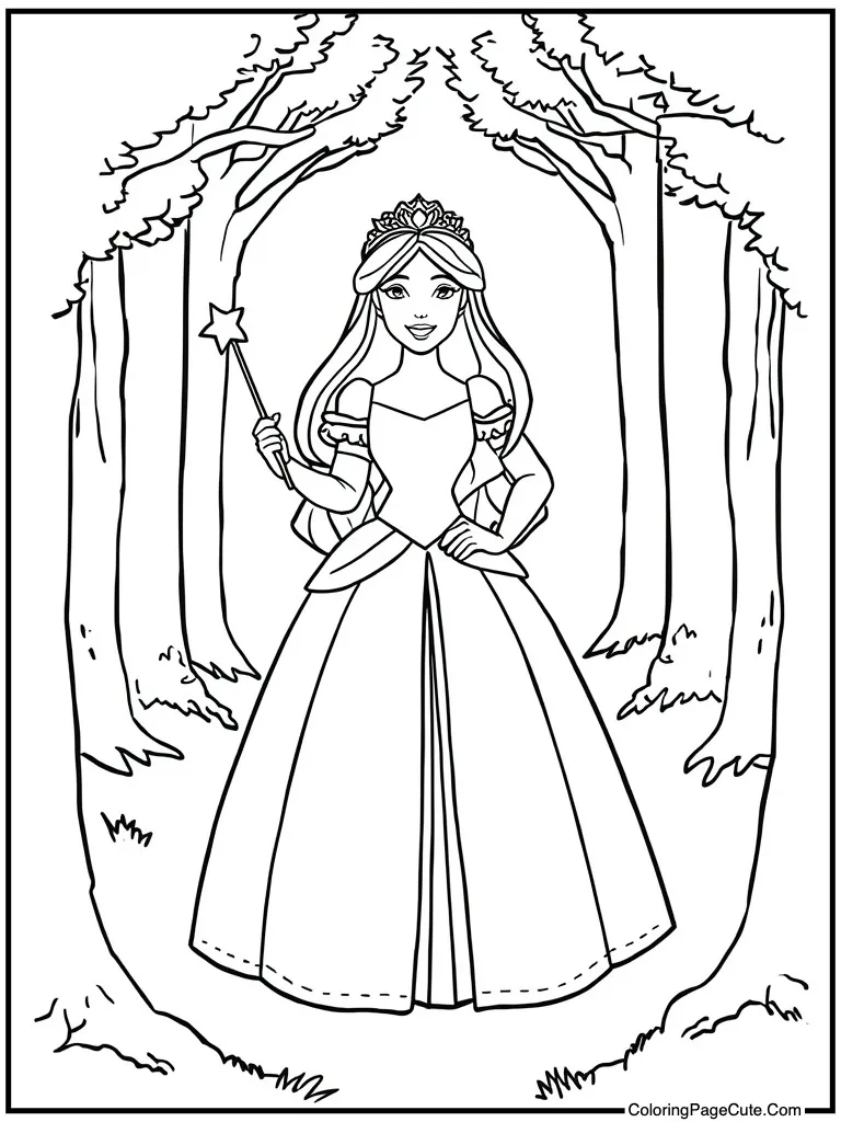 Holding a magic wand