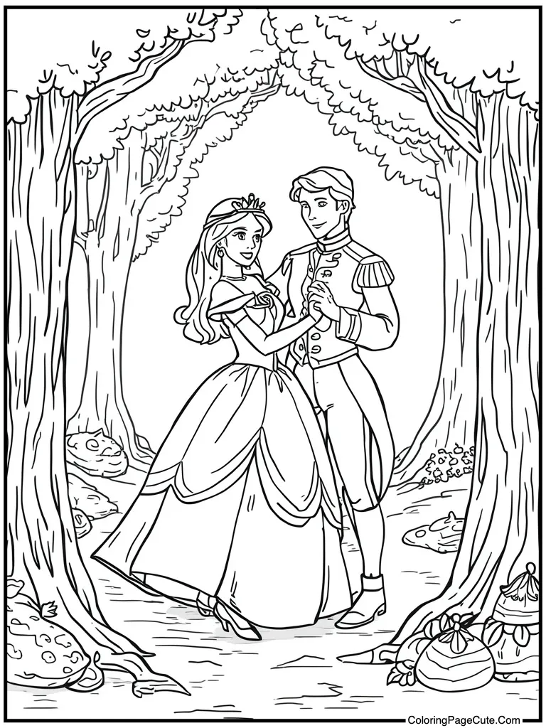 Dancing with handsome prince