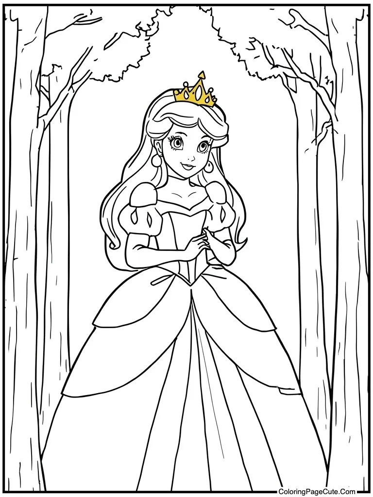 Wearing shiny gold crown