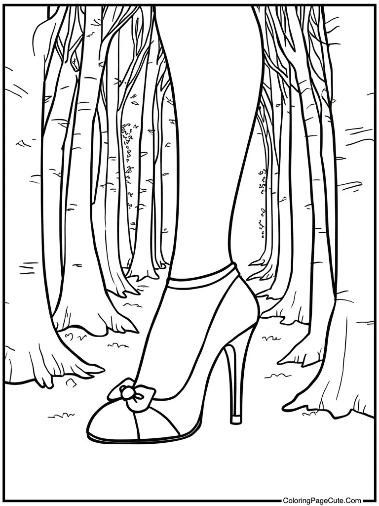 Shoes with high heels