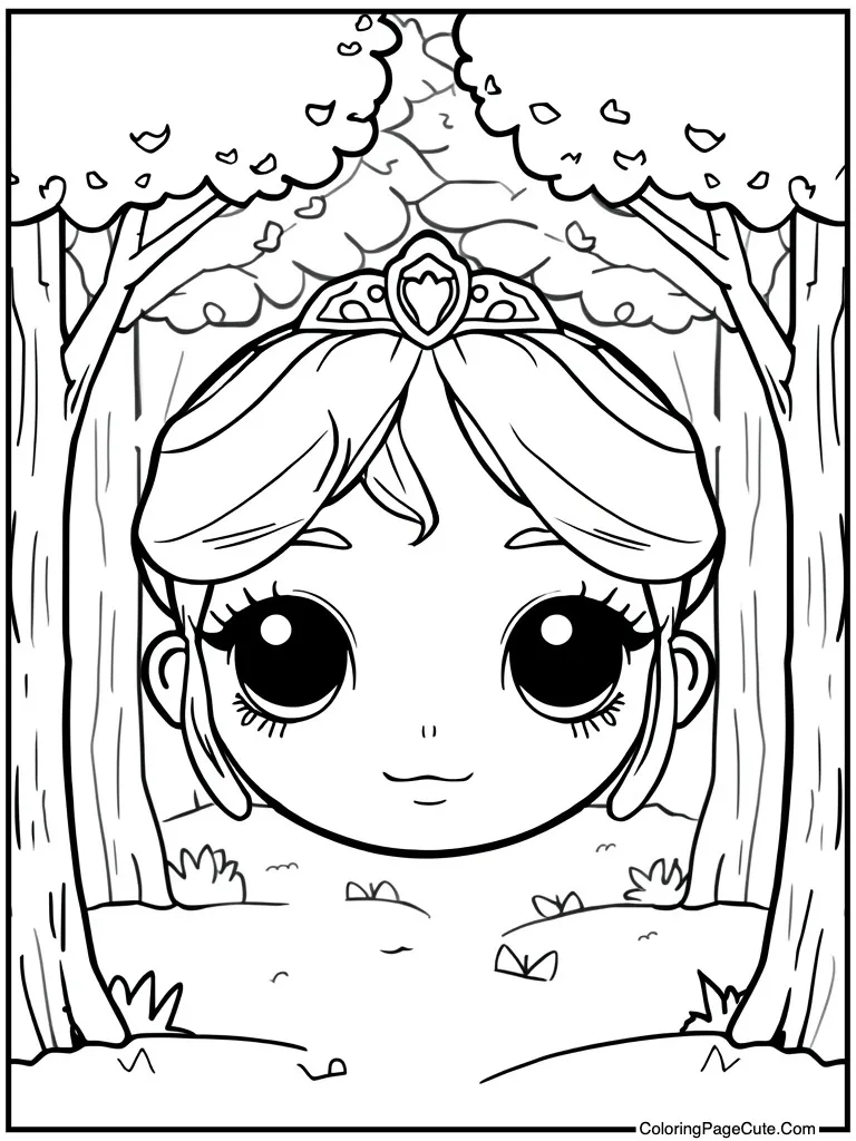 Kawaii face big eyes