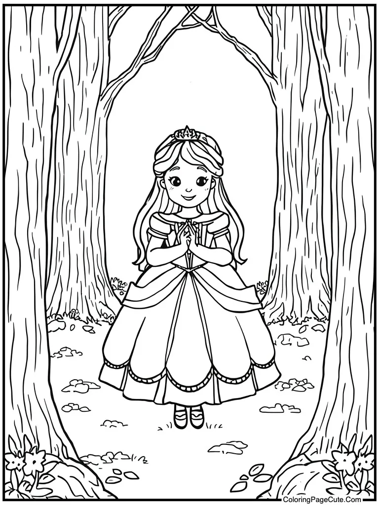 Little girl playing dress-up