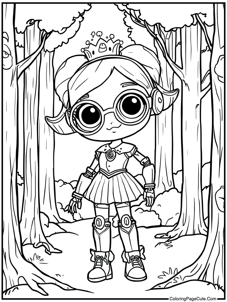 Robot girl beep boop