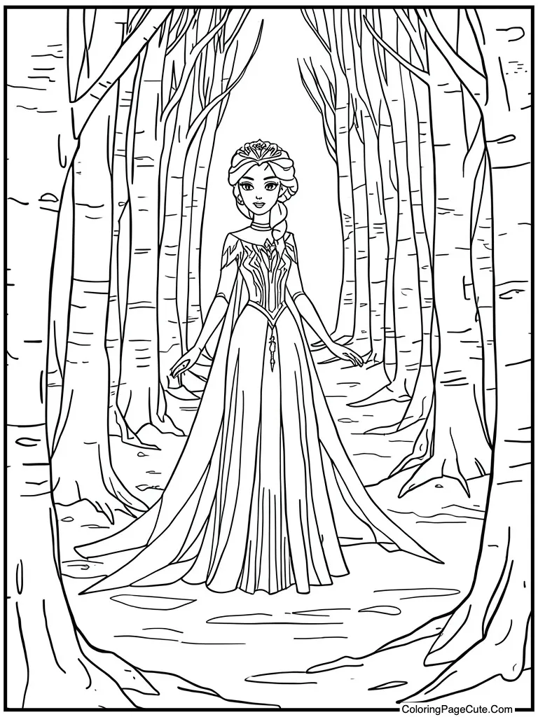 Ice queen freezing land