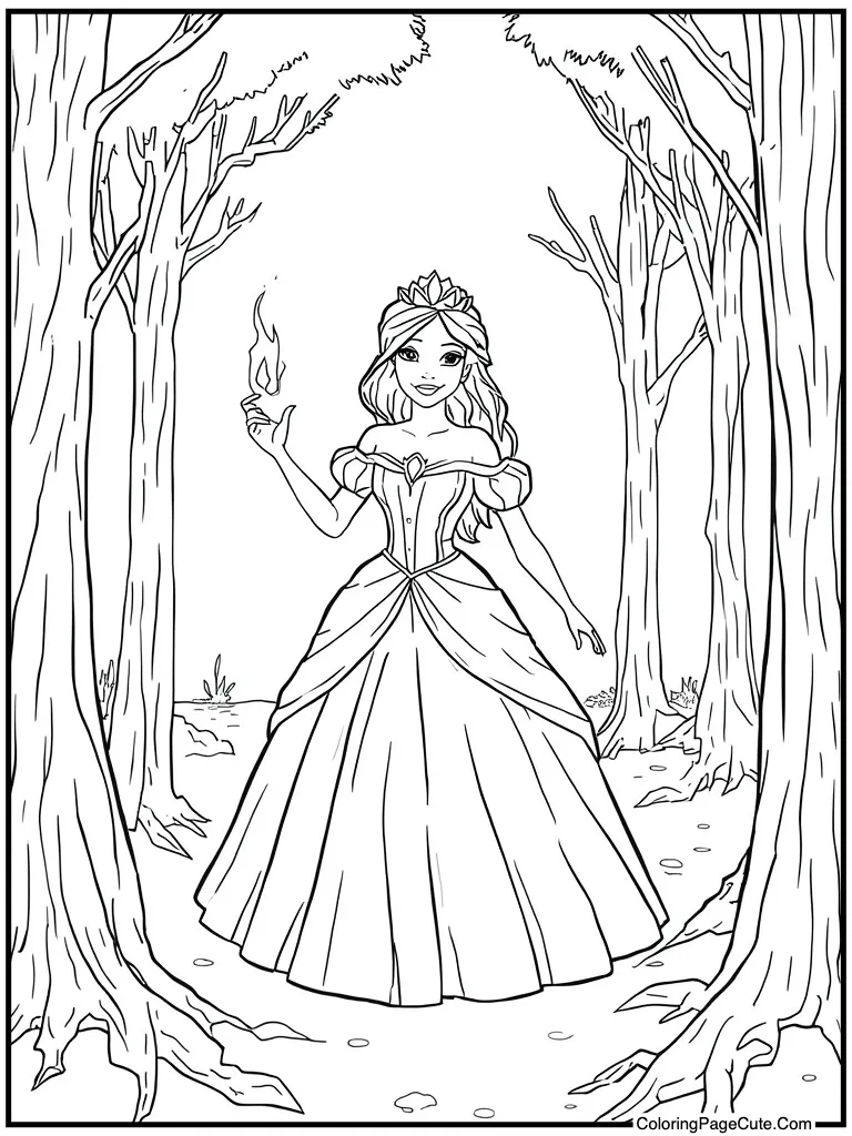 Fire lady burning bright