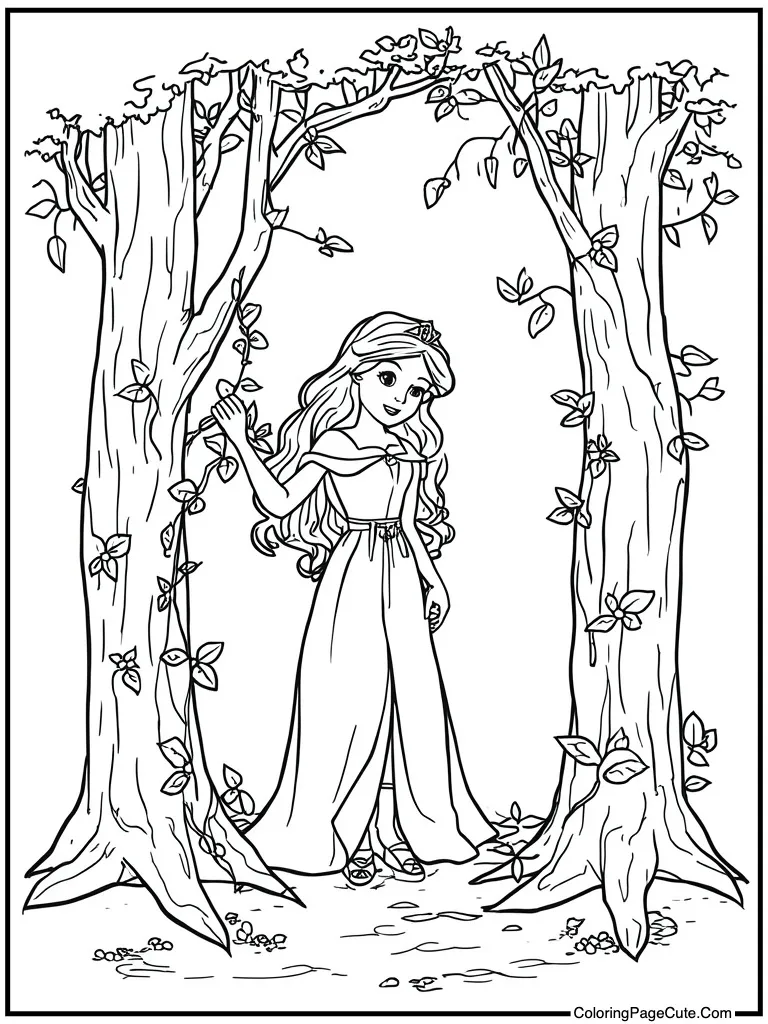 Nature girl growing vines