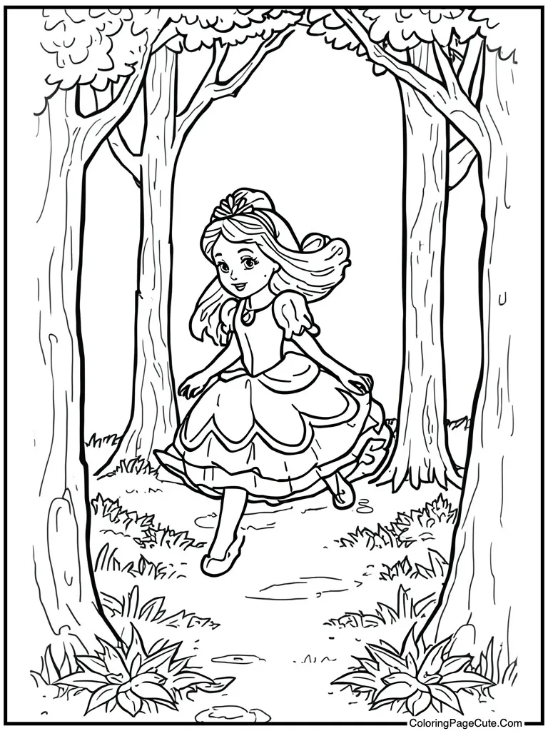 Bunny hopping near dress