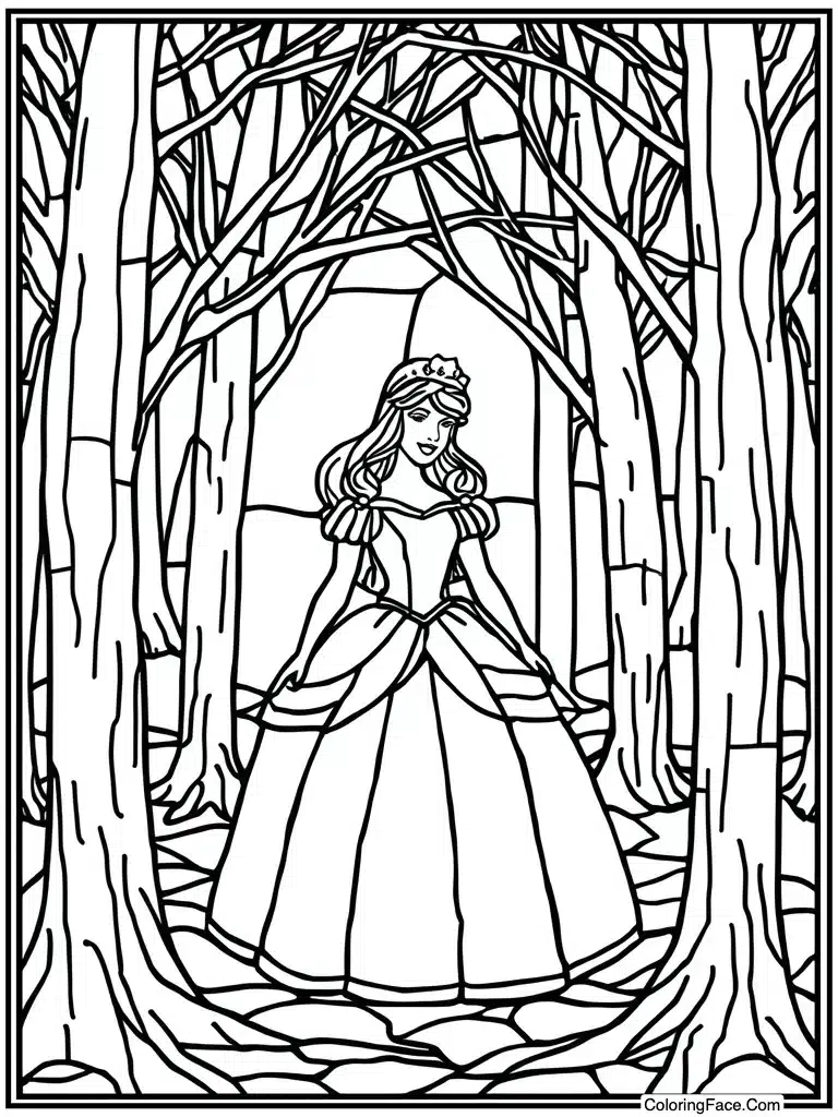 Stained glass window look