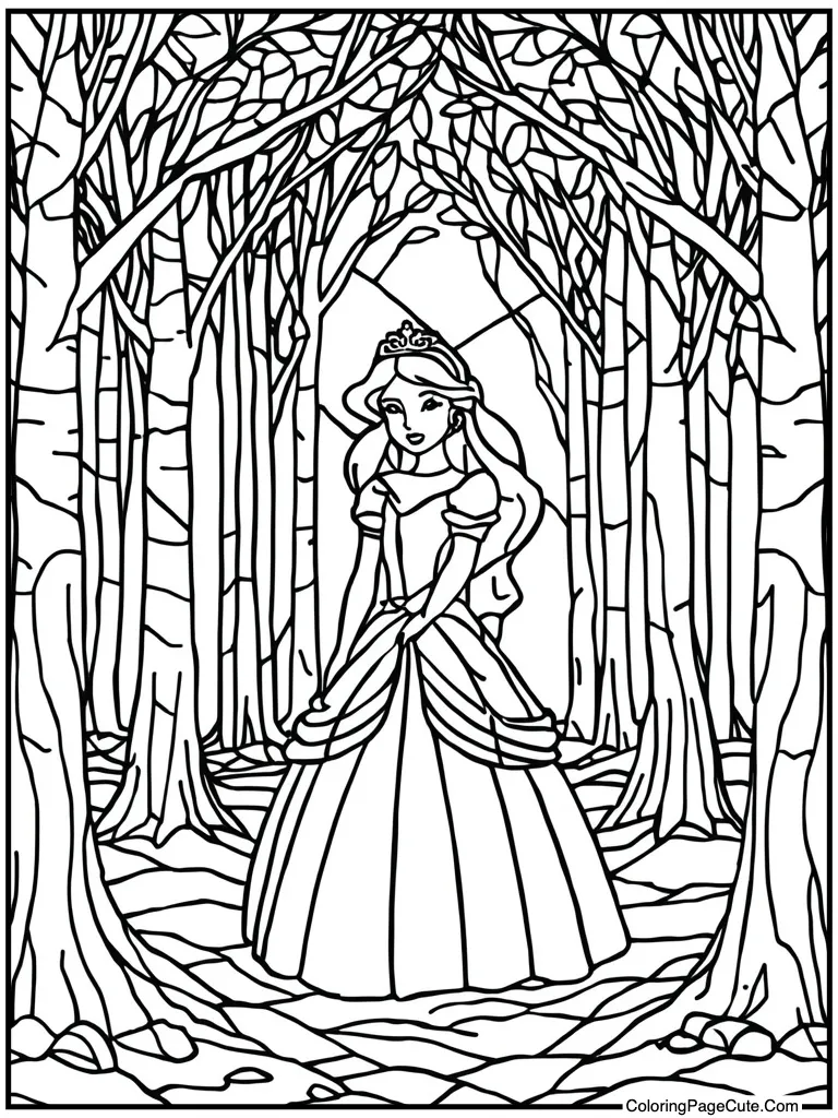 Stained glass window look