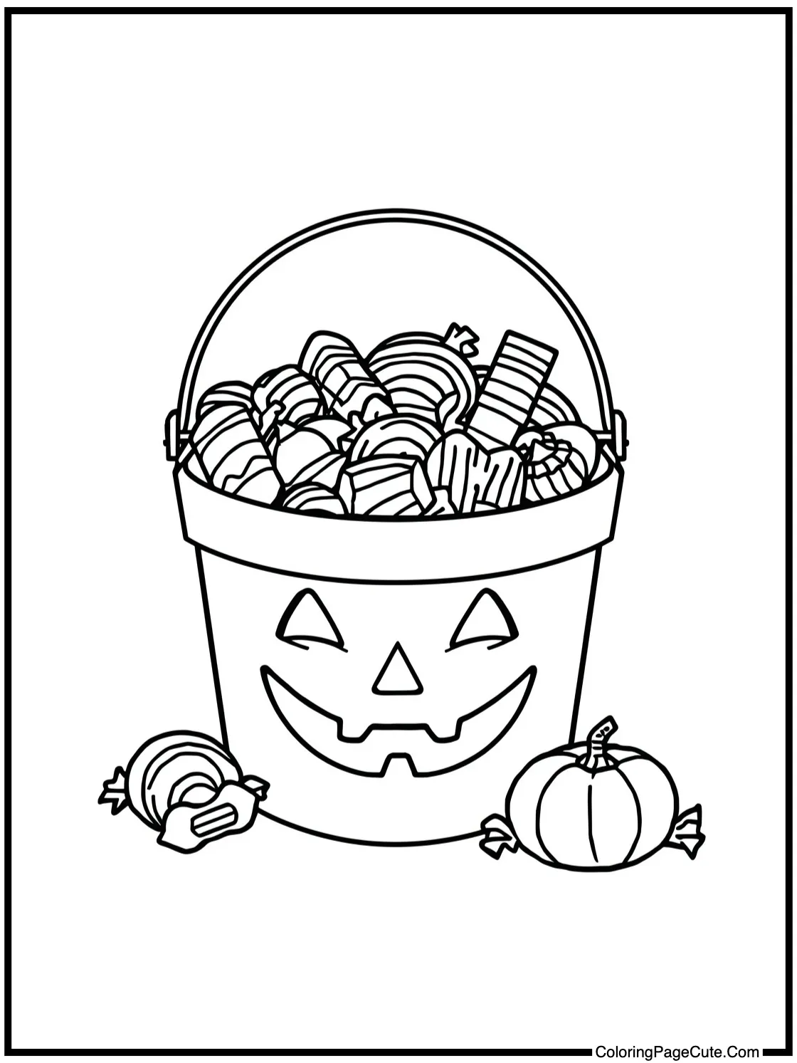 Bucket full of sweets