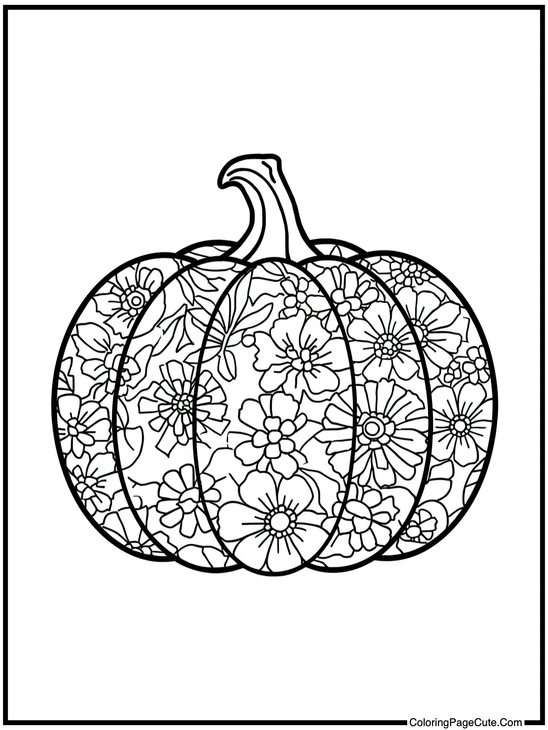 Floral filled vegetable