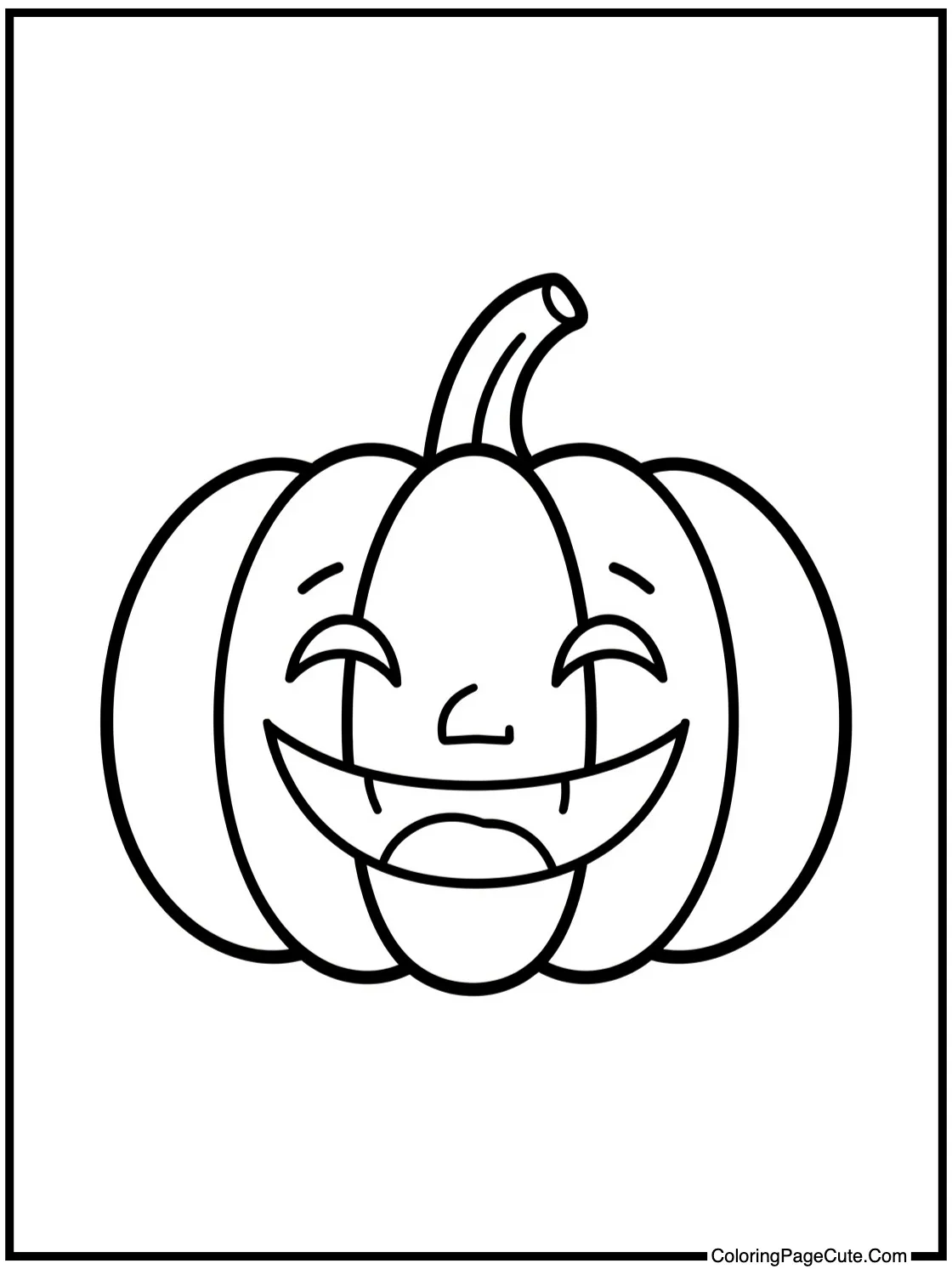 Vegetable with funny grin