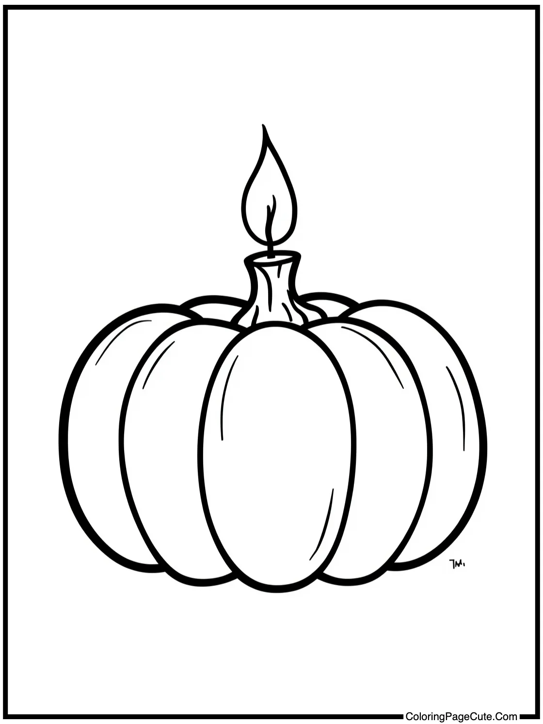 Vegetable with lit candle