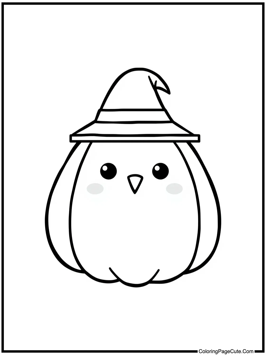 Gourd wearing a cute hat
