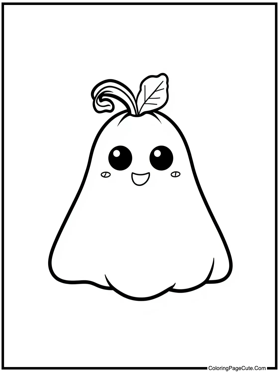 Gourd with cute ghost