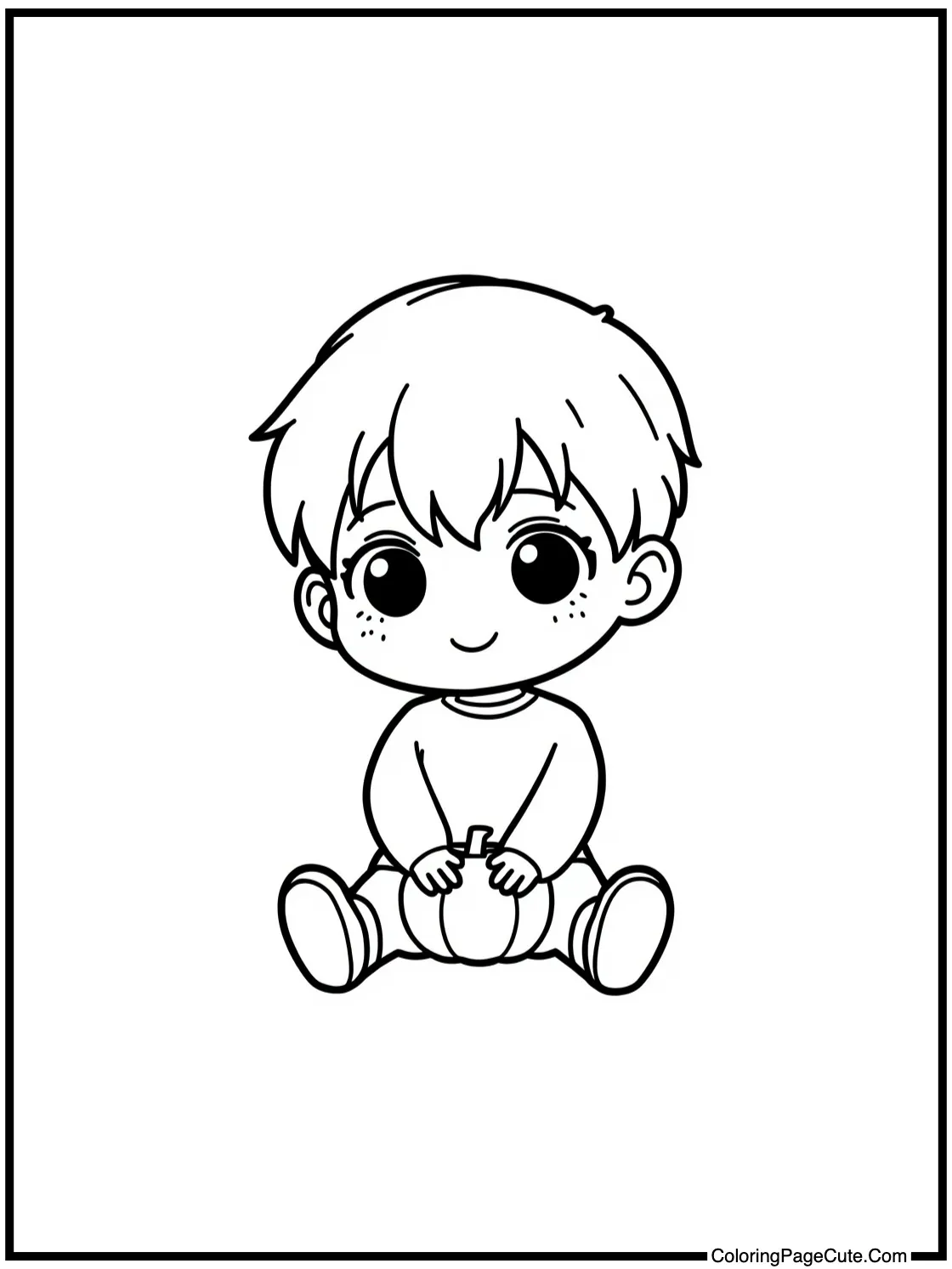 Chibi character sitting