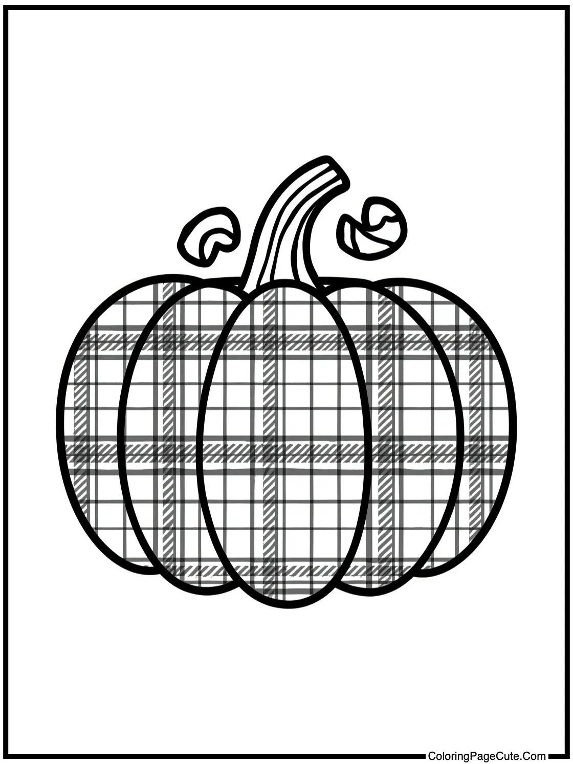 Vegetable with plaid pattern