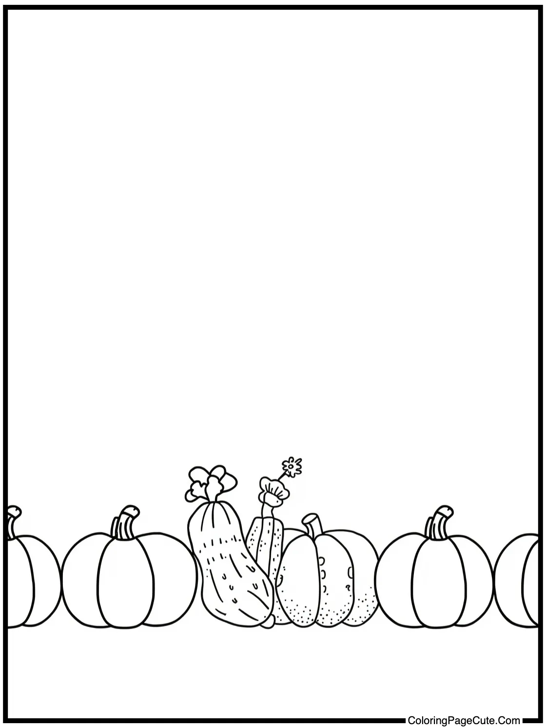 Vegetable border pattern