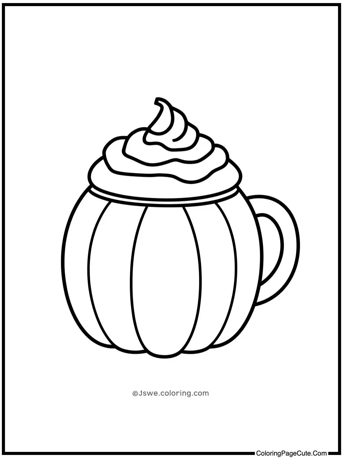 Warm spice latte mug