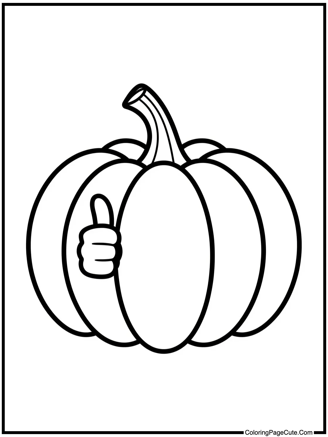 Vegetable giving thumbs-up