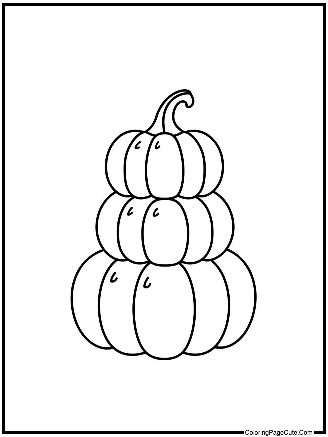 Stacked gourds decoration