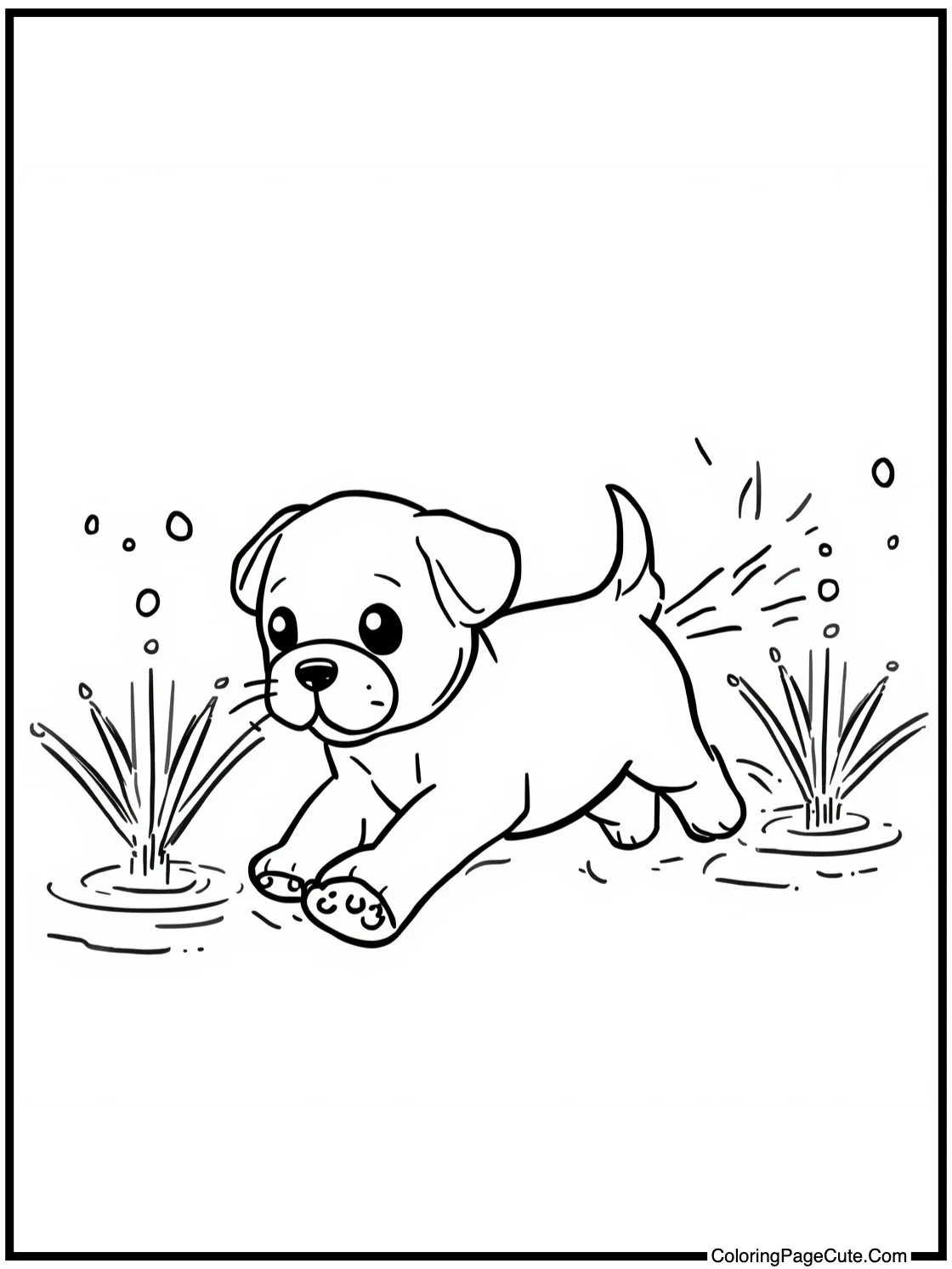 running through sprinklers