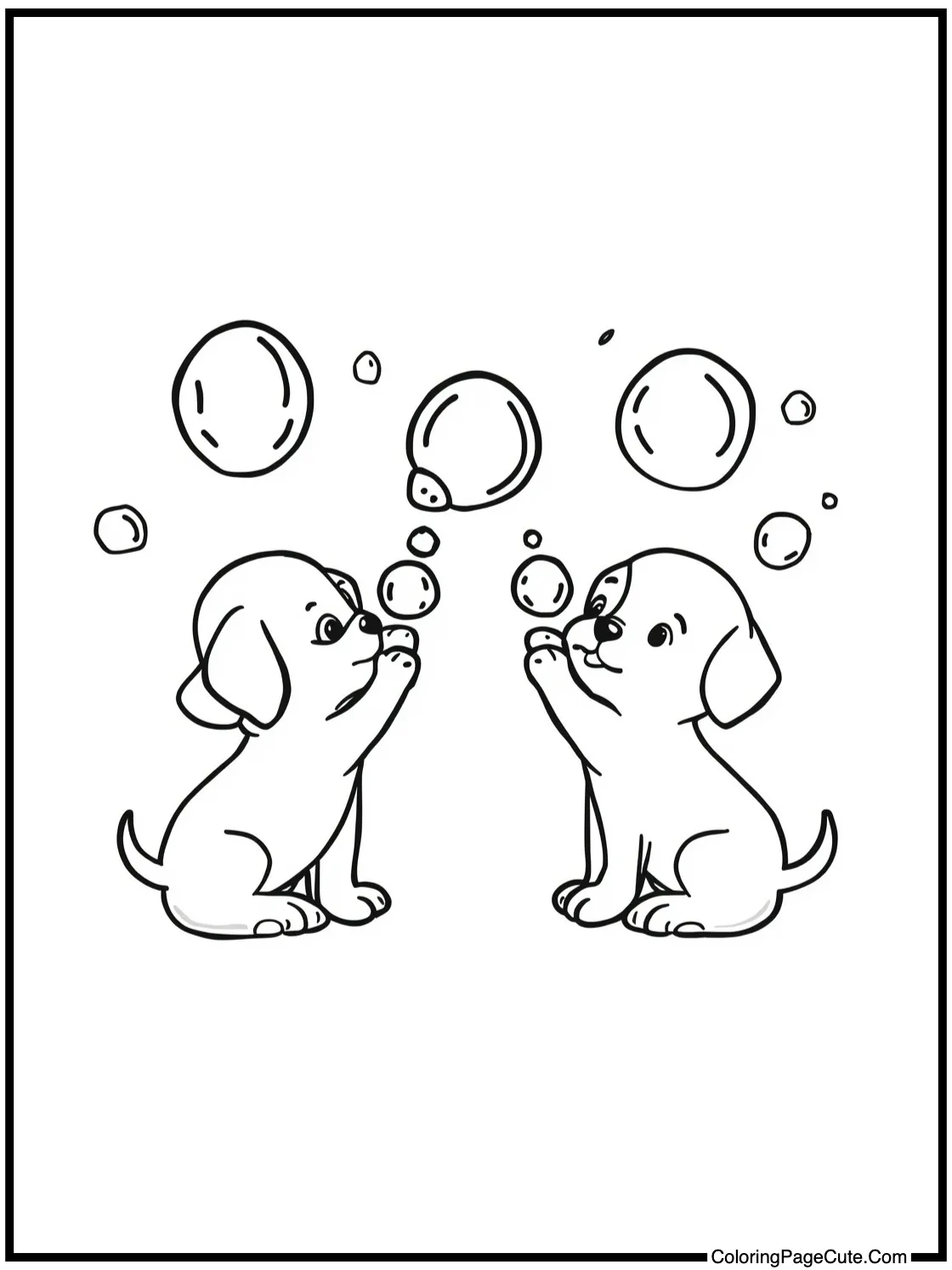 playing with bubbles