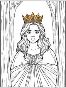 Queen Coloring Pages For Adults