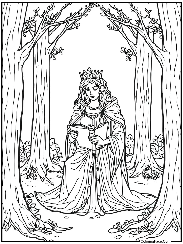 Reading ancient scroll