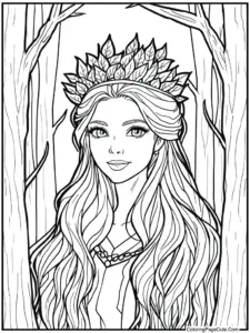 Queen Coloring Pages For Adults