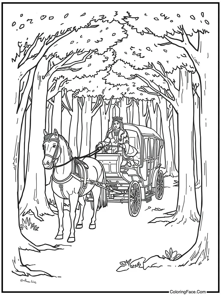 Carriage ride horses