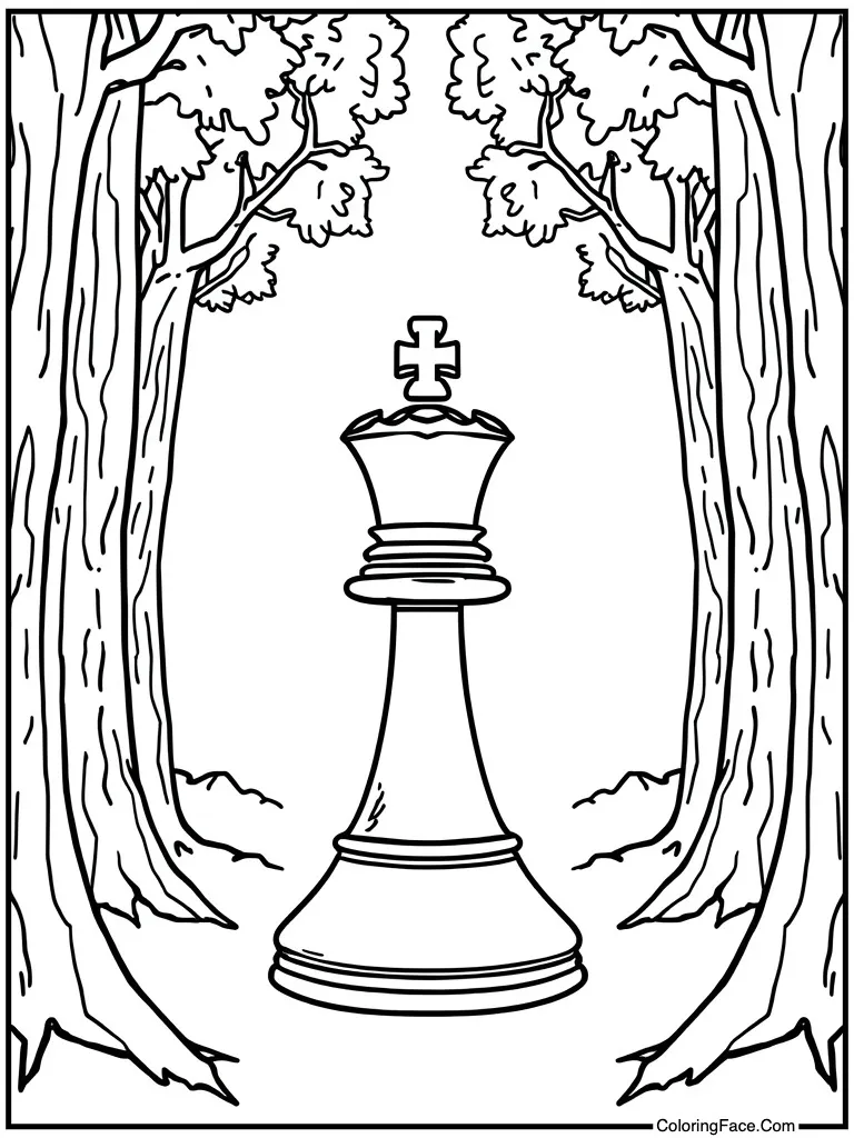 Chess piece standing
