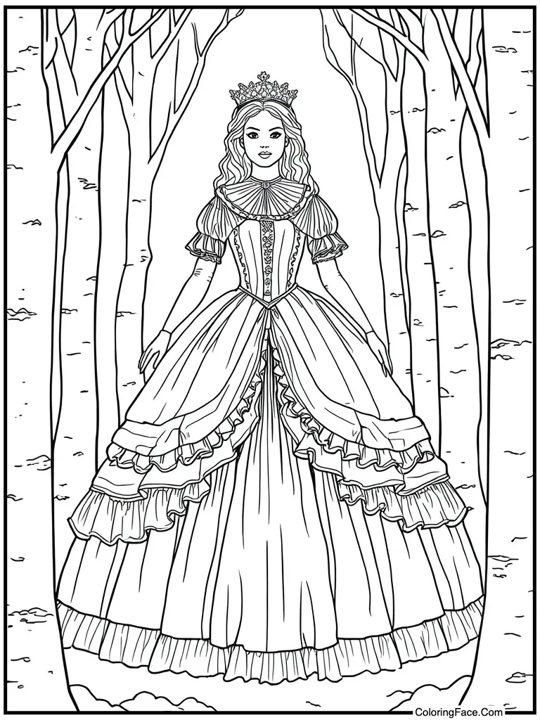 Victorian ruffle dress