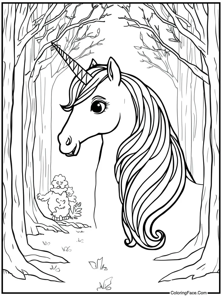 Unicorn rainbow mane