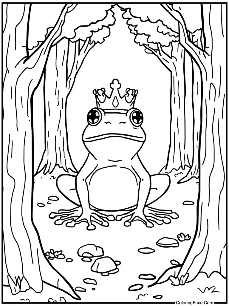 Frog with crown